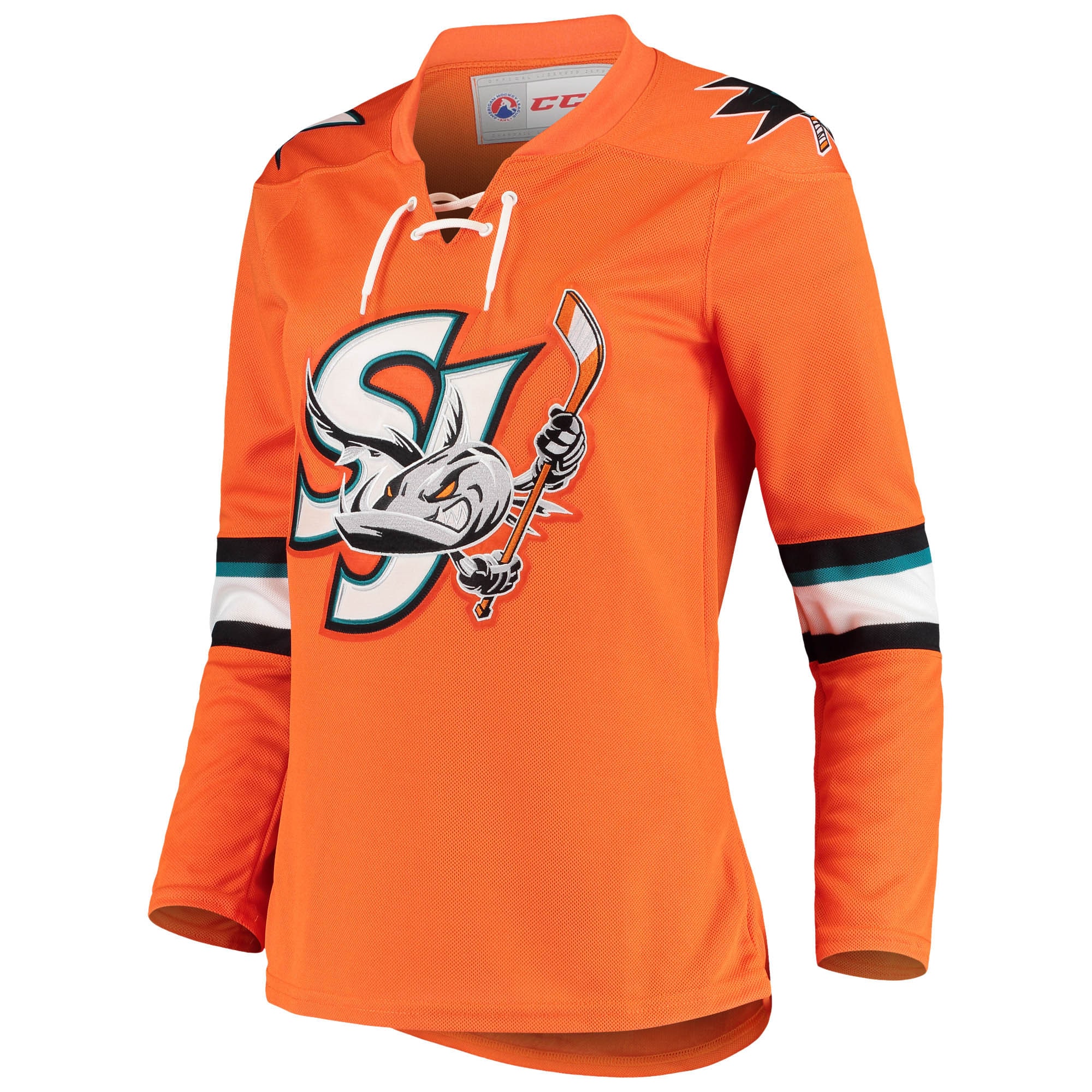 San Jose Barracuda CCM Women's Premier Alternate Jersey - Orange