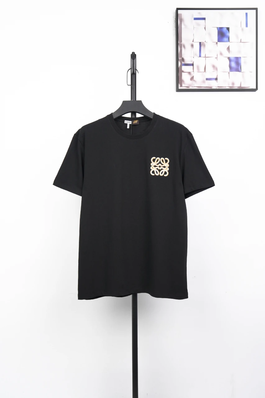 LOEWE Black Matte Anagram Embroidered T-Shirt product photo from LabelPicks
