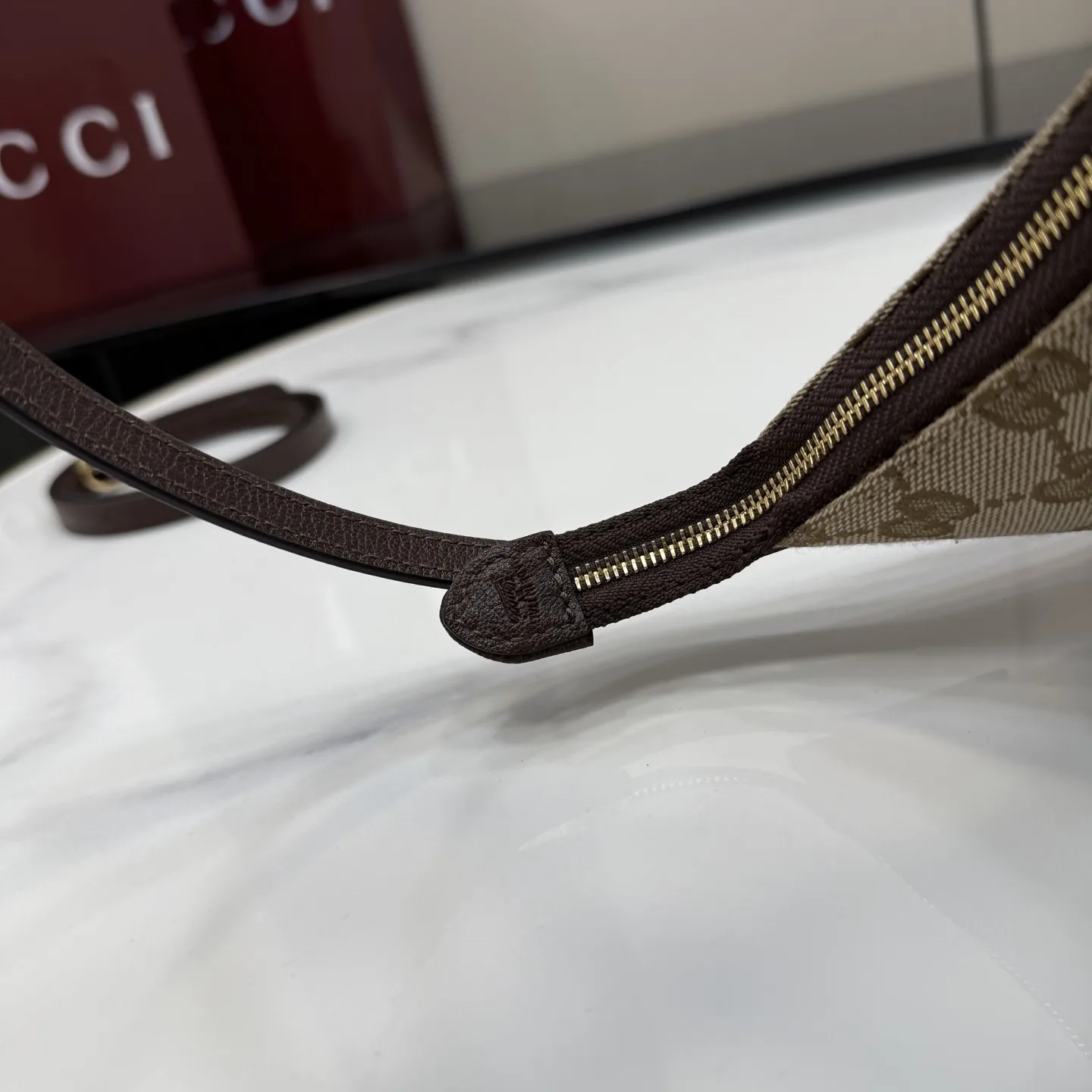 Gucci Brown Quilted Leather Crossbody Bag product photo from LabelPicks