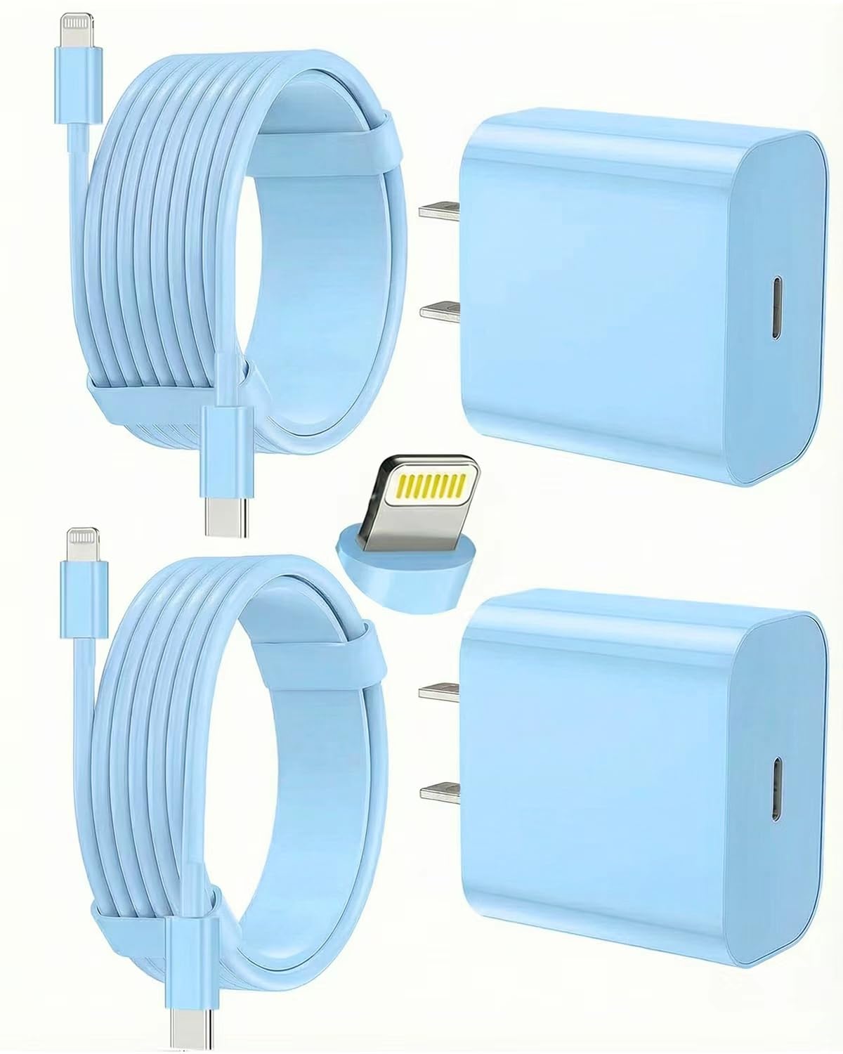 iPhone Charger Fast Charging, USB C Charger Block, 6FT/10FT Lightning Cable for iPhone