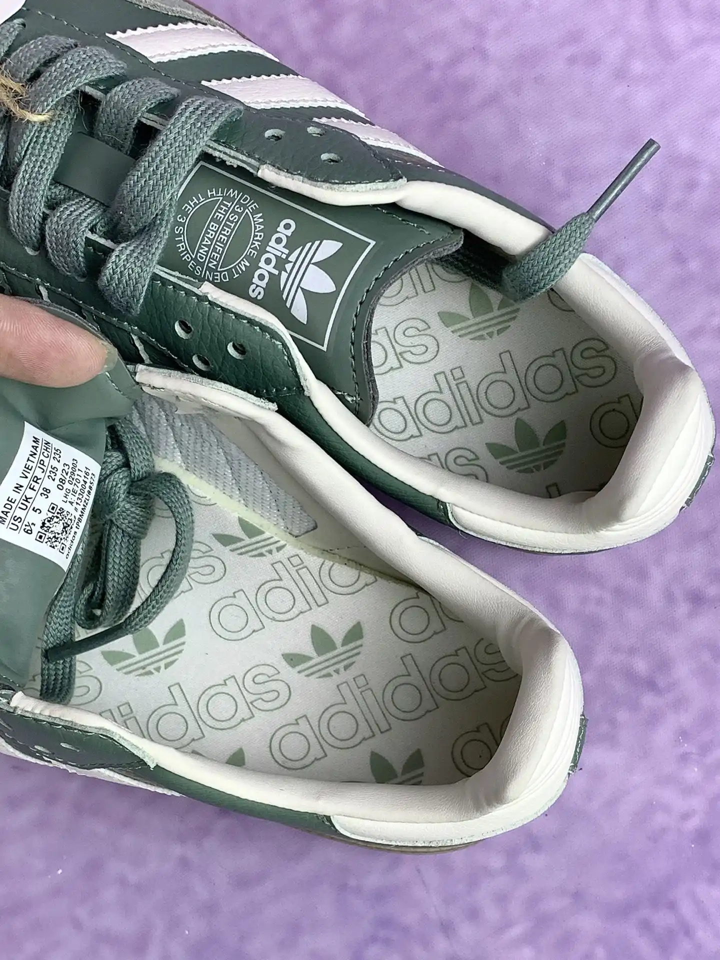 adidas Samba OG Silver Green Gum Shoes product photo from LabelPicks