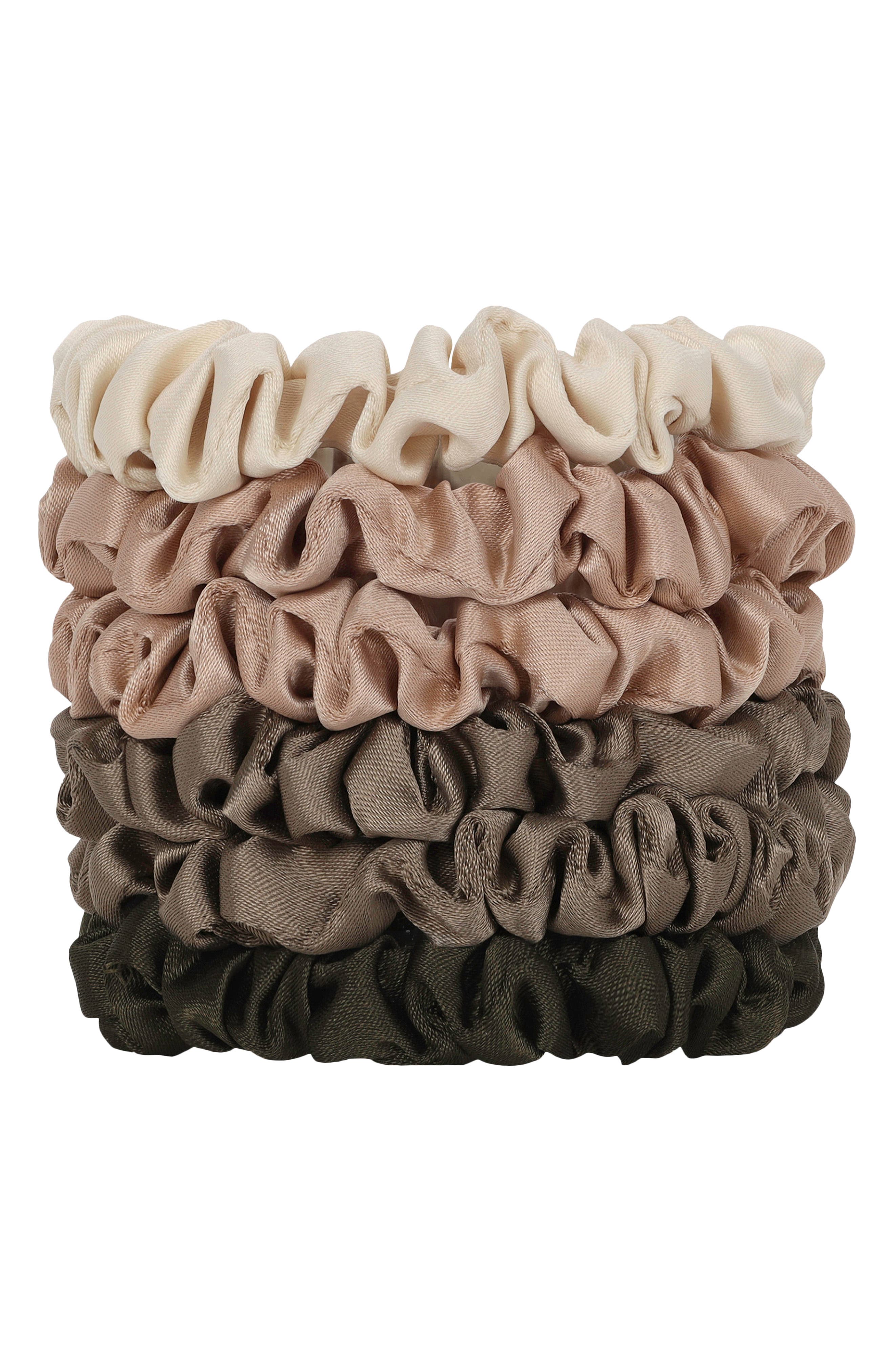 Kitsch Satin Ultra Petite 6-Pack Scrunchies