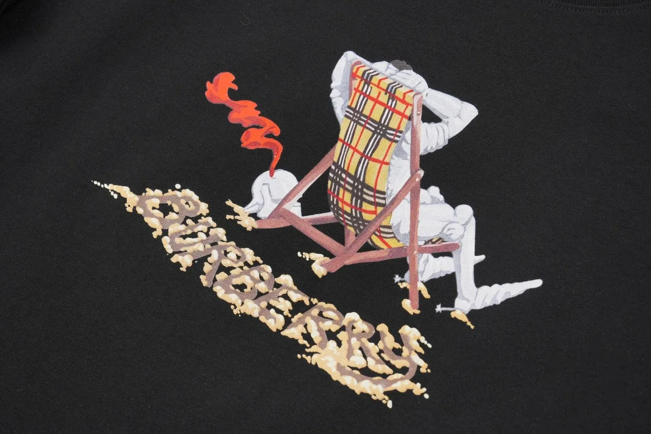 Burberry Black Beach Graphic T-Shirt product photo from LabelPicks