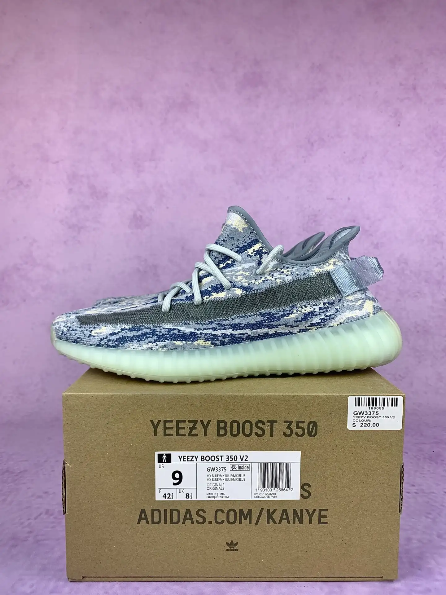 adidas Yeezy Boost 350 V2 MX Blue Shoes product photo from LabelPicks