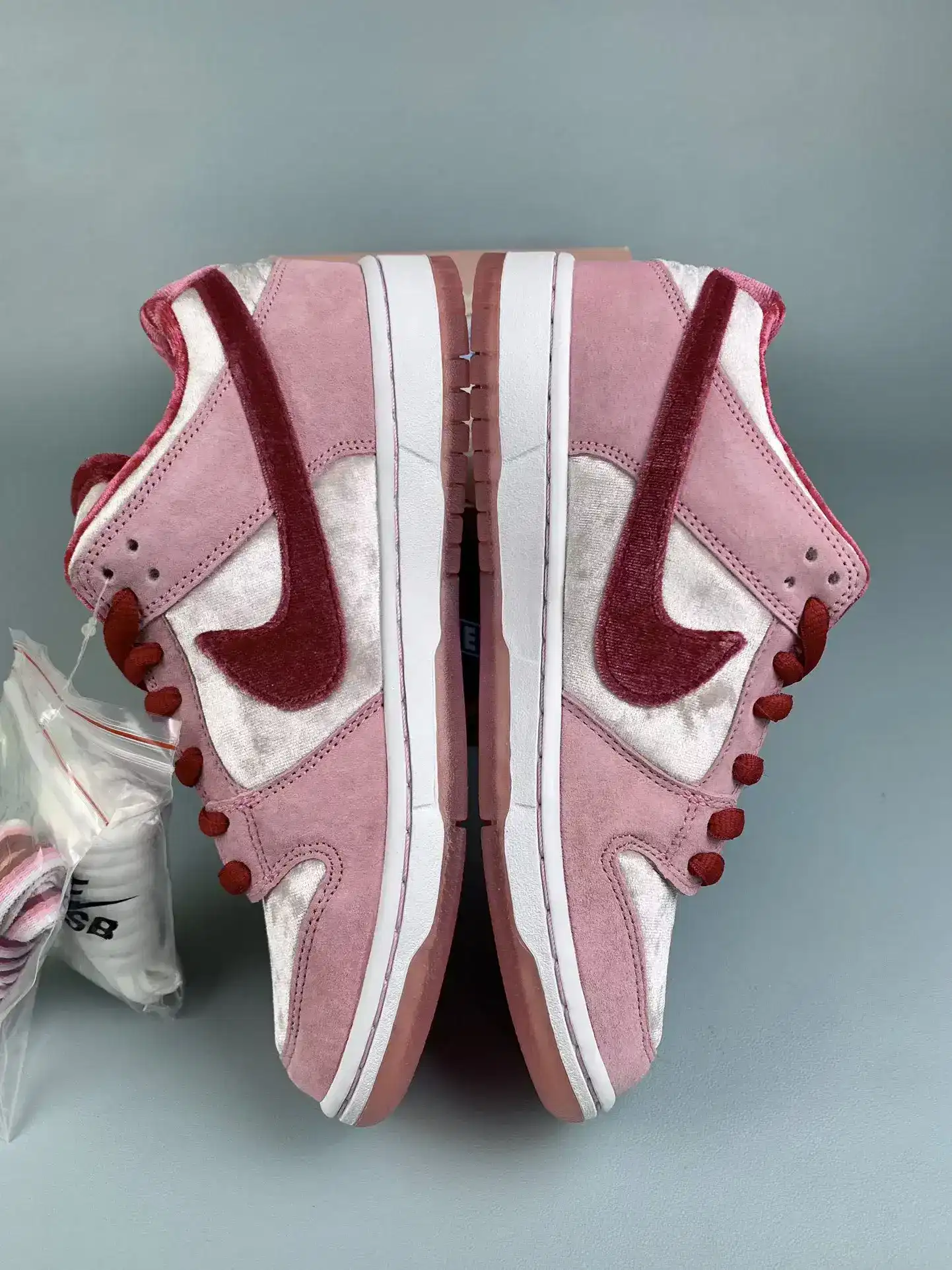 StrangeLove x Nike SB Dunk Low “Valentine’s Day” Skate Shoes product photo from LabelPicks