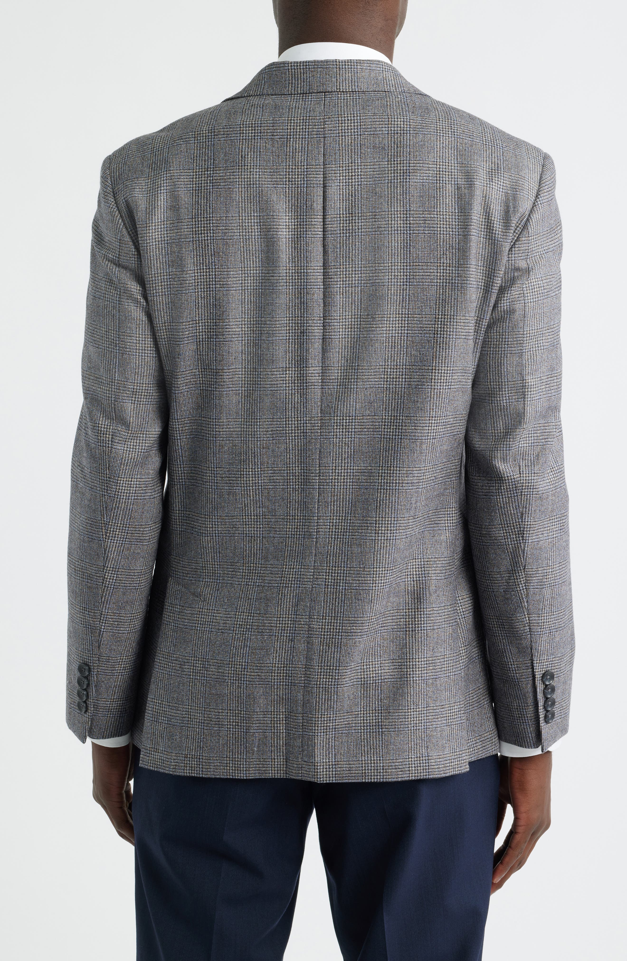Nordstrom Duke Plaid Merino Wool Sport Coat
