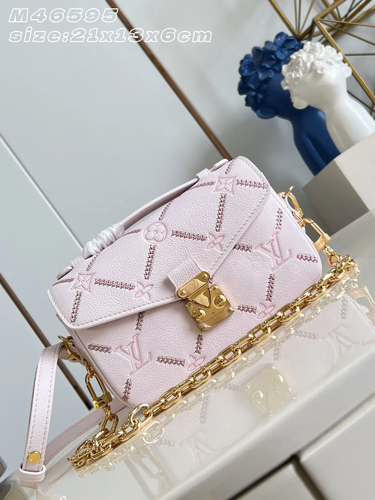 Louis Vuitton Pochette Pink Calfskin Shoulder Bag product photo from LabelPicks
