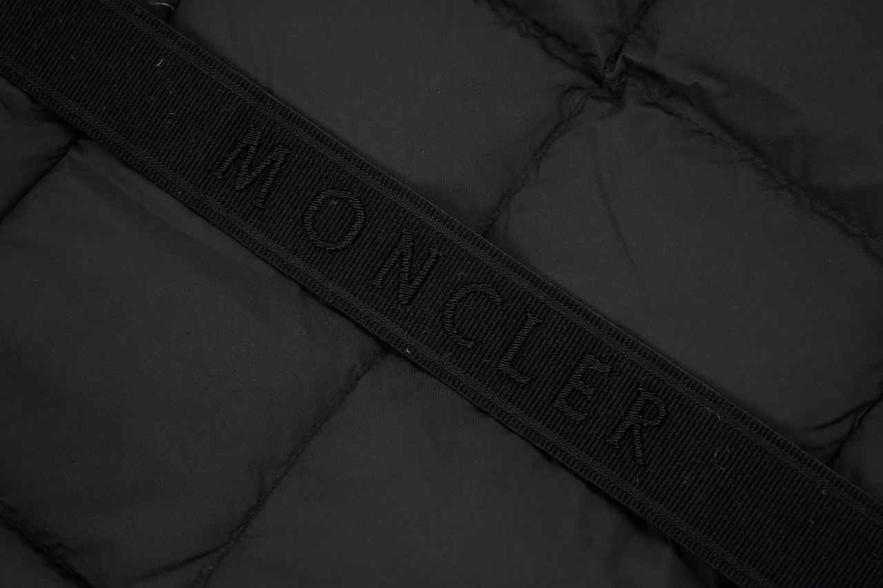 Moncler Black Matte Belted Long Down Coat product photo from LabelPicks