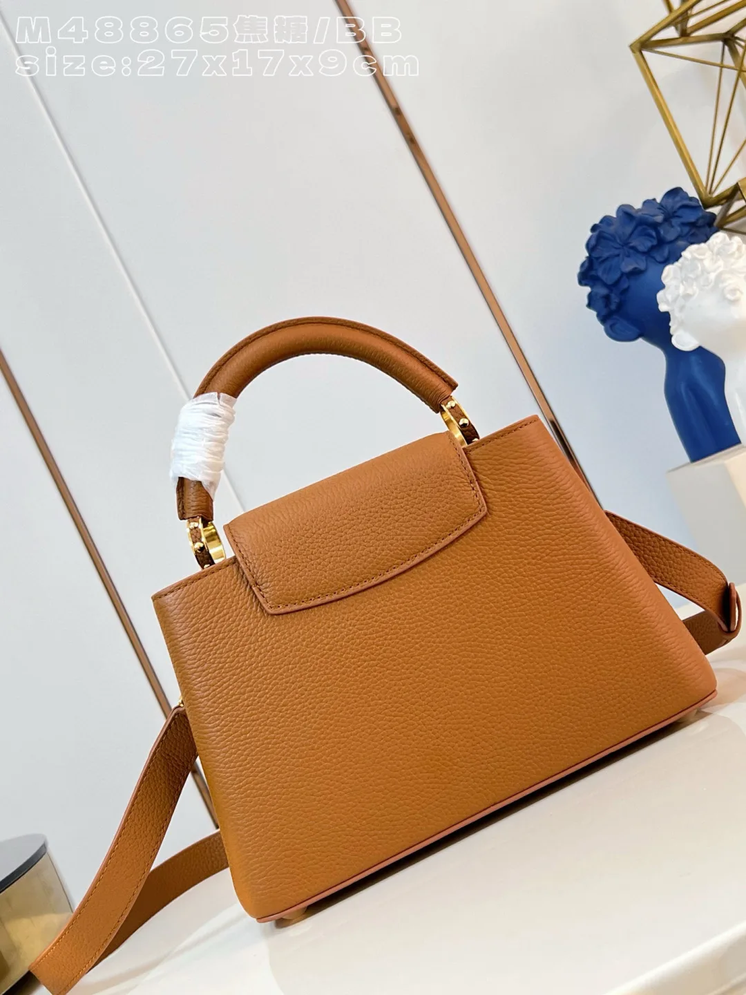 Louis Vuitton Brown Capucines Grained Leather Crossbody Bag product photo from LabelPicks