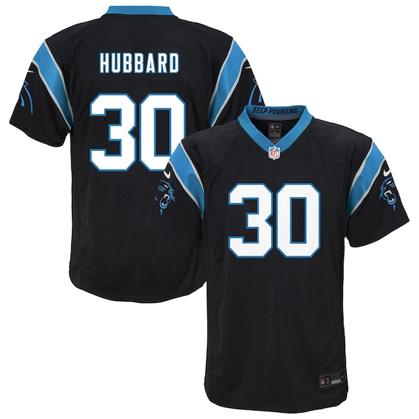 Chuba Hubbard Carolina Panthers Nike Youth Team Game Jersey - Black