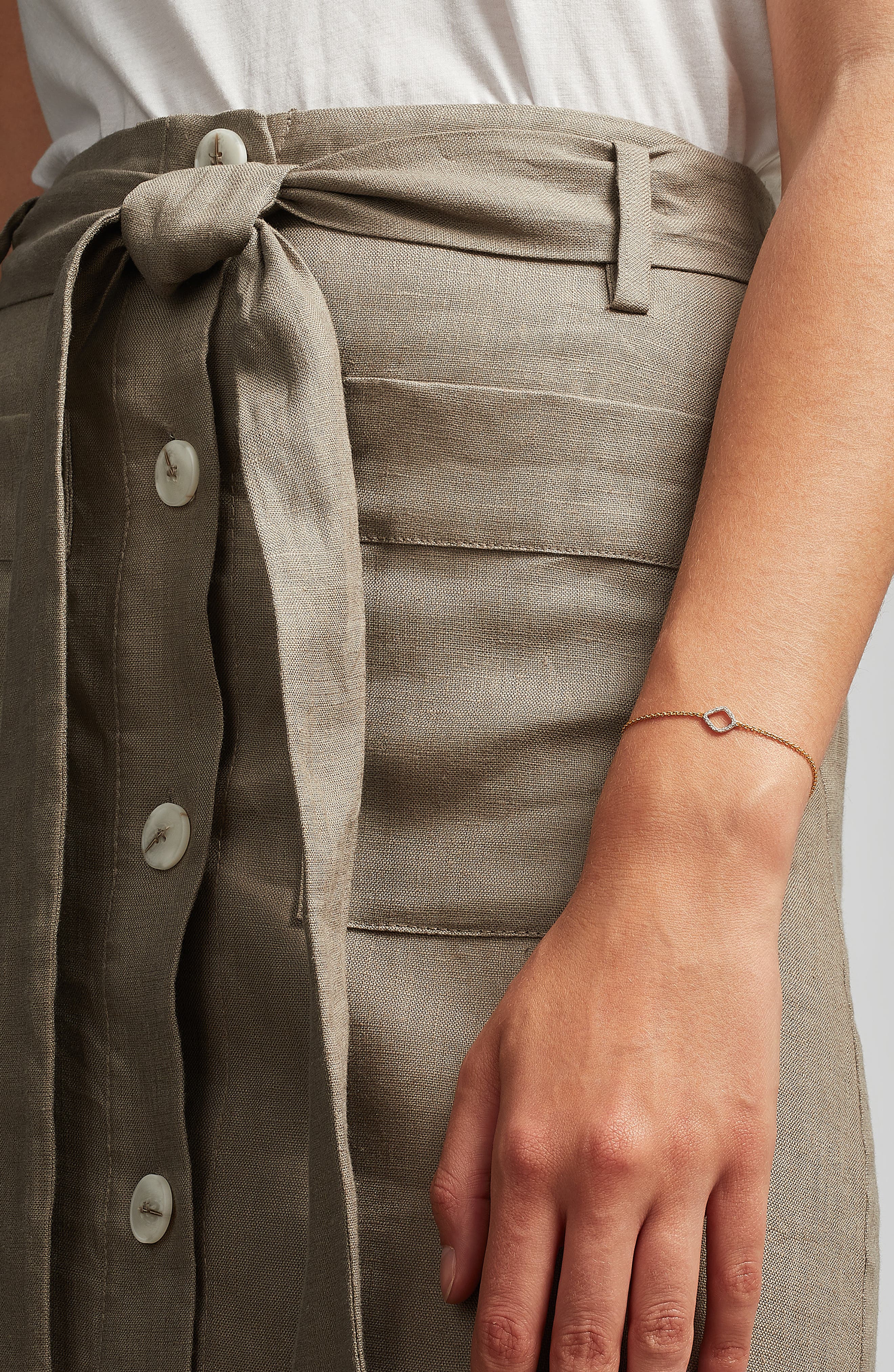 Monica Vinader Riva Mini Kite Diamond Bracelet