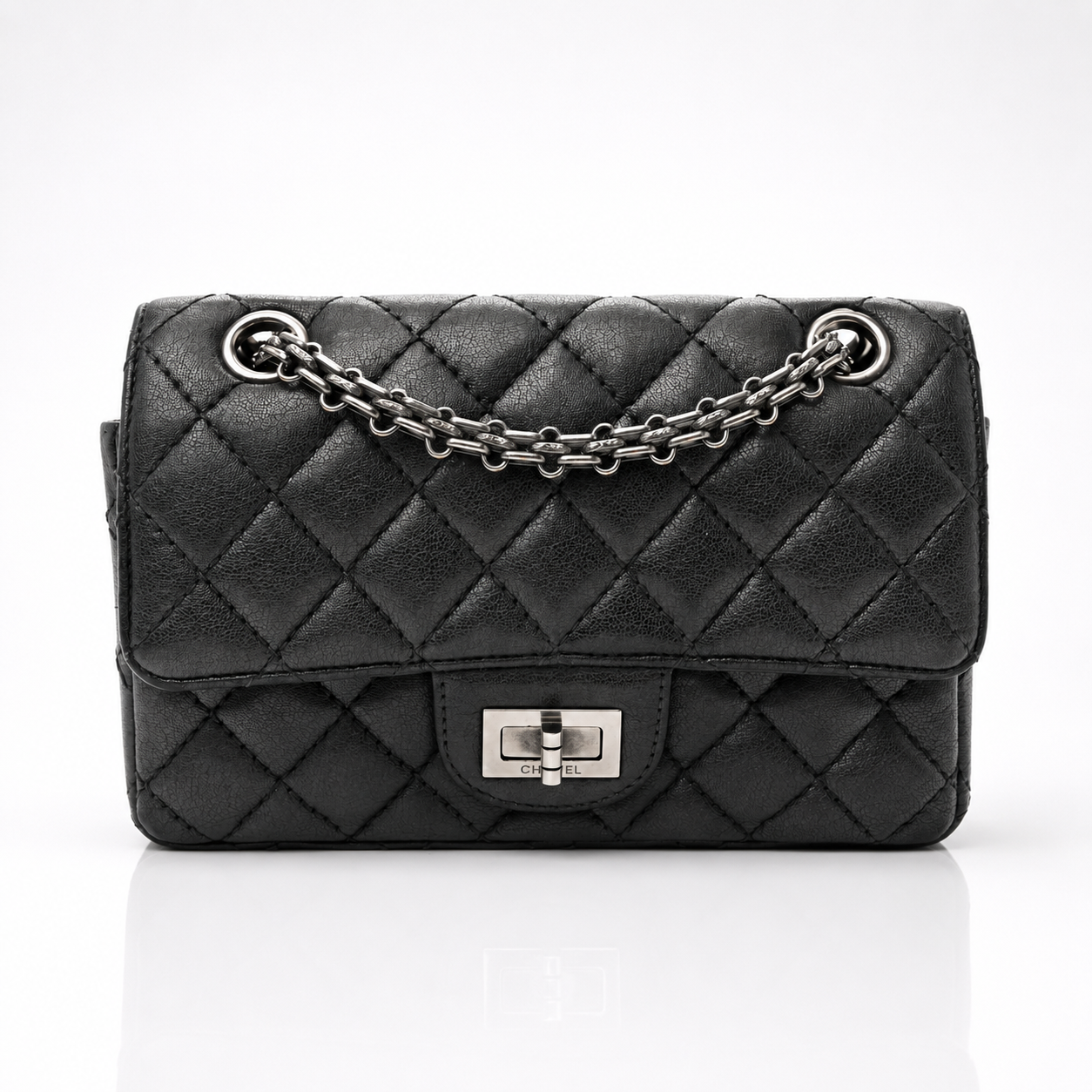 Bolsa Feminina Chanel 2.55 Mini em Couro de Cabra Matelassê – 2 Cores Modelo: A37586