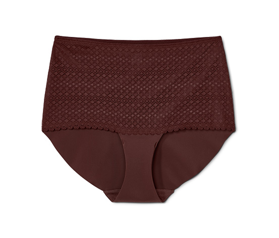 Highwaist-Panty, braun