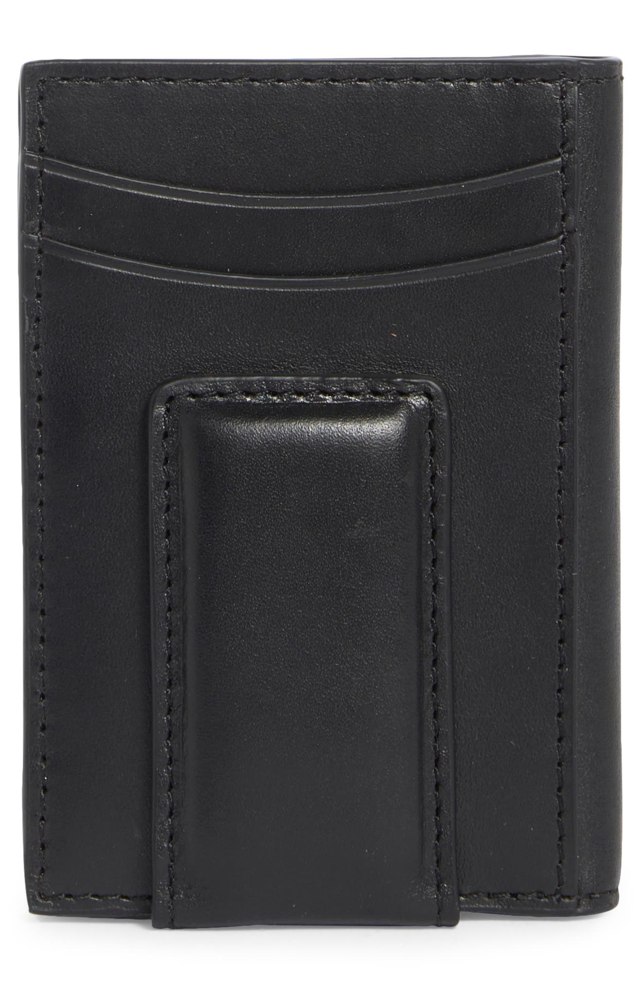 Johnston & Murphy Hunter Glazed Leather Money Clip Wallet