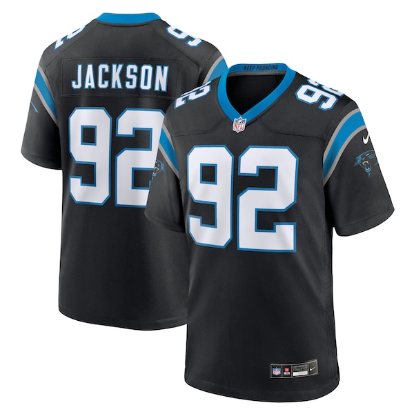 Cam Jackson Carolina Panthers Nike Team Game Jersey -  Black