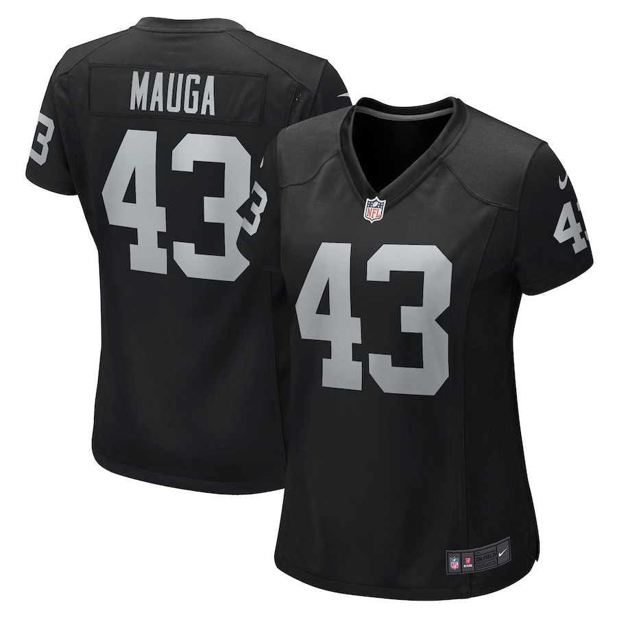 Kanai Mauga Las Vegas Raiders Nike Women's Team Game Jersey -  Black