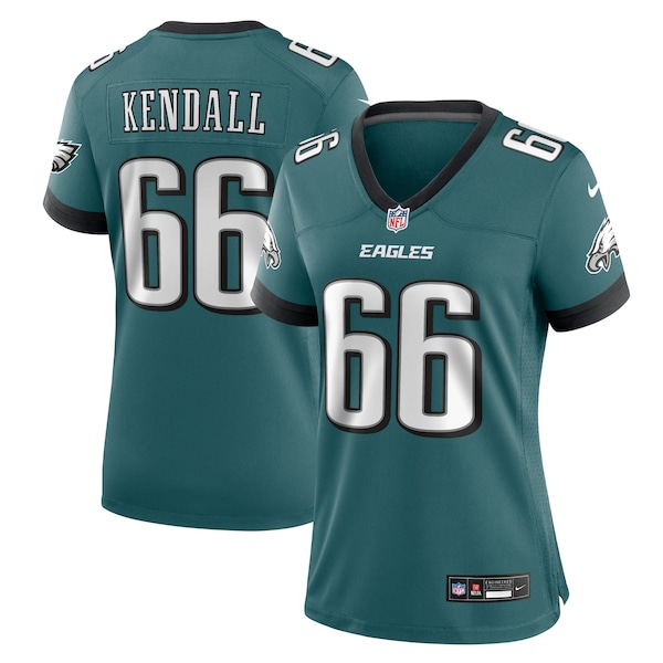 Drew Kendall Philadelphia Eagles Nike Women's Team Game Jersey - Midnight Green