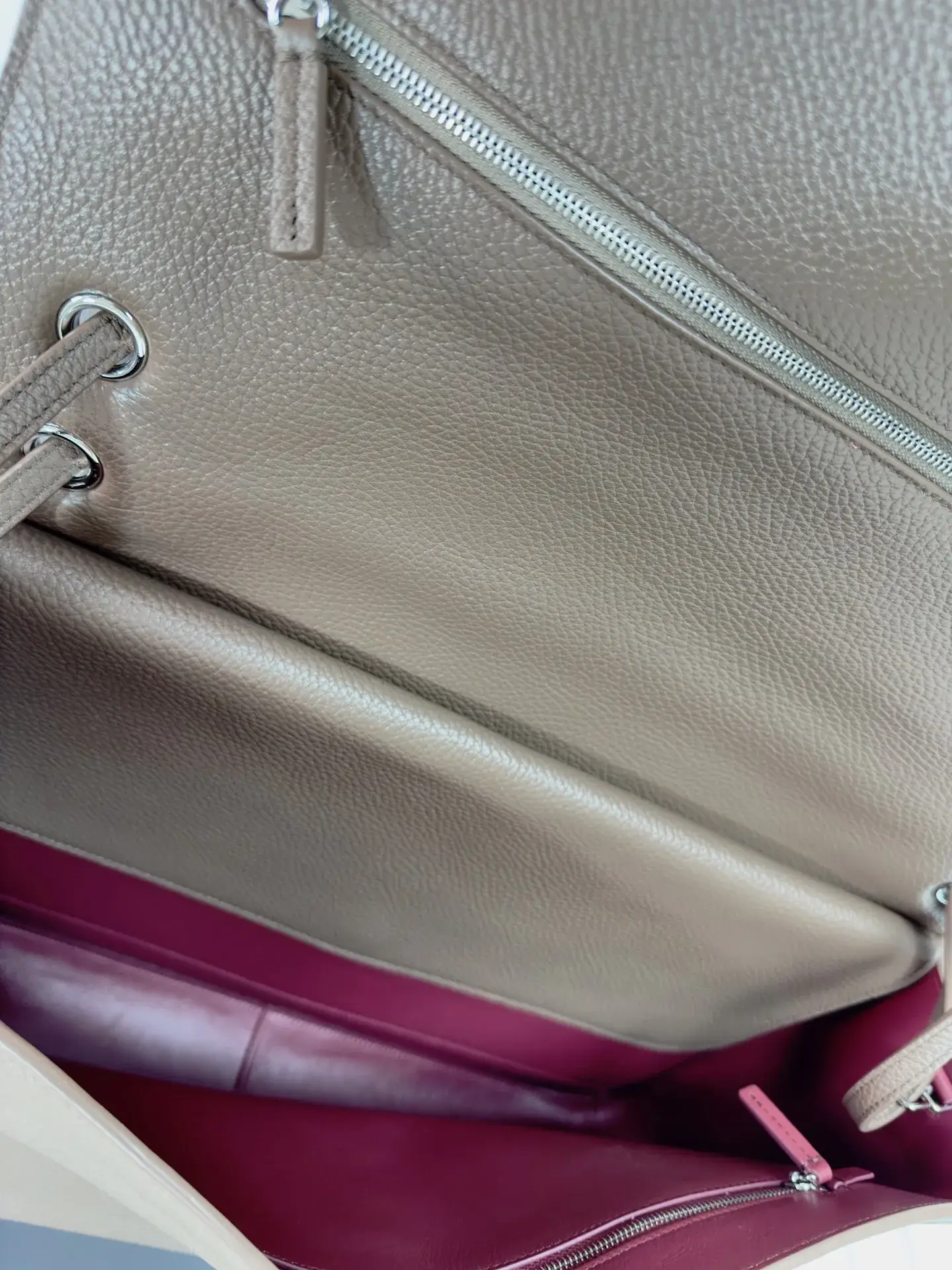 Chanel Brown Classic Flap Grained Leather Crossbody Bag product photo from LabelPicks