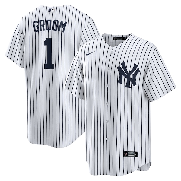 New York Yankees Nike #1 Groom Home Replica Jersey - White