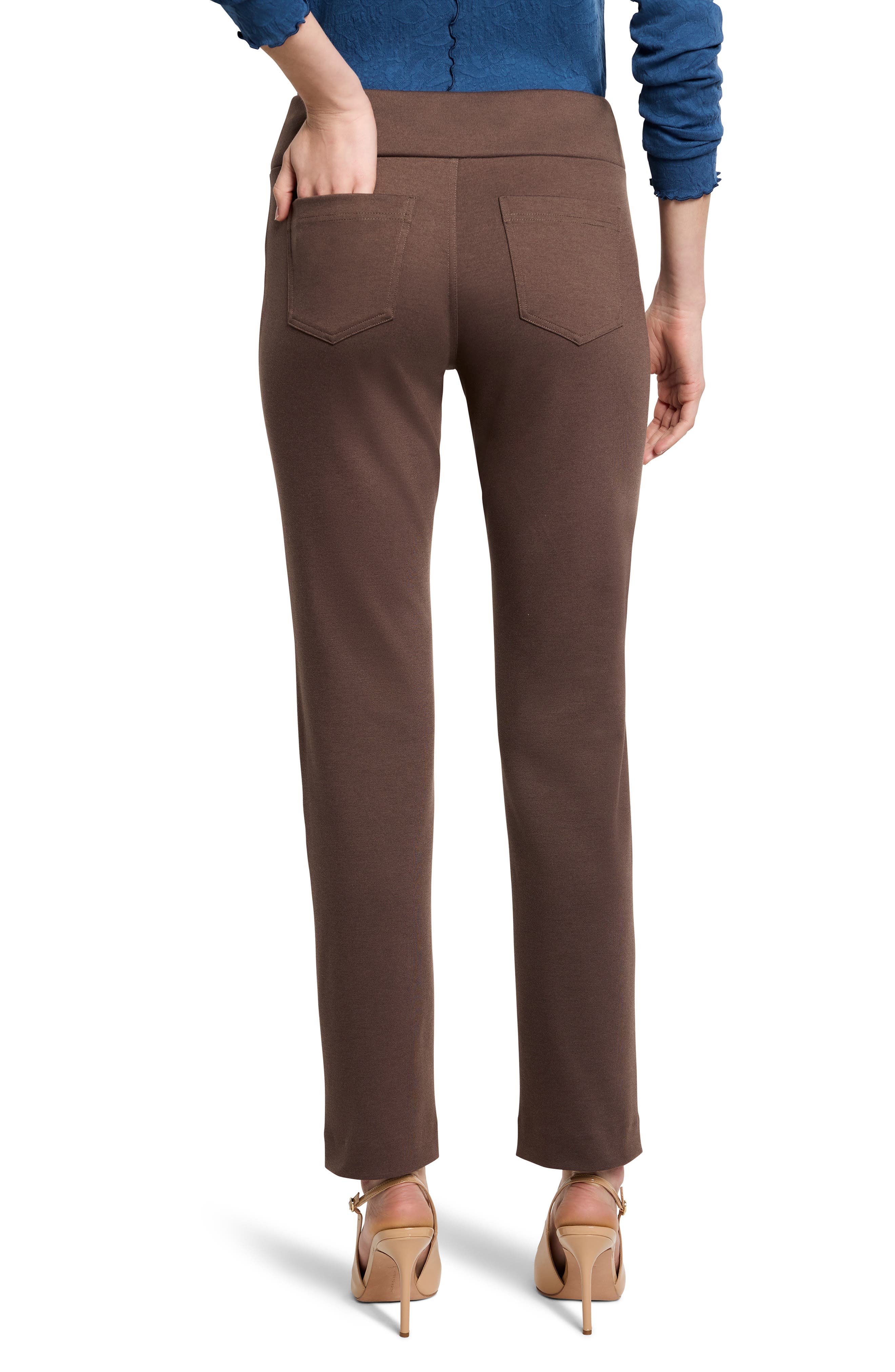 NIC+ZOE Copley Pull-On Straight Leg Ponte Pants