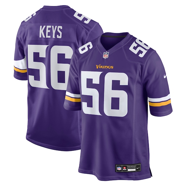 Austin Keys Minnesota Vikings Nike Team Game Jersey -  Purple