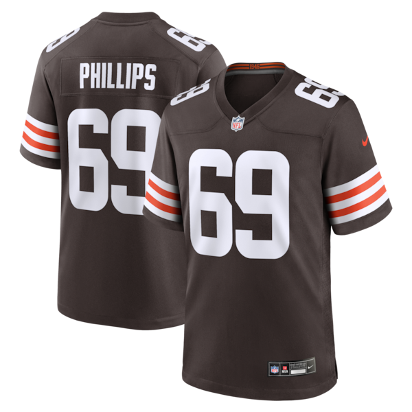 Tyre Phillips Cleveland Browns Nike Team Game Jersey -  Brown