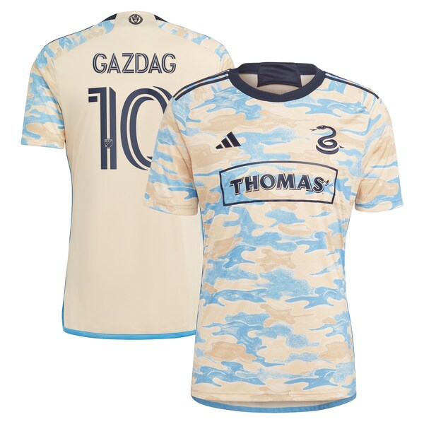 Daniel Gazdag Philadelphia Union adidas 2024 For Philly Replica Jersey - Tan