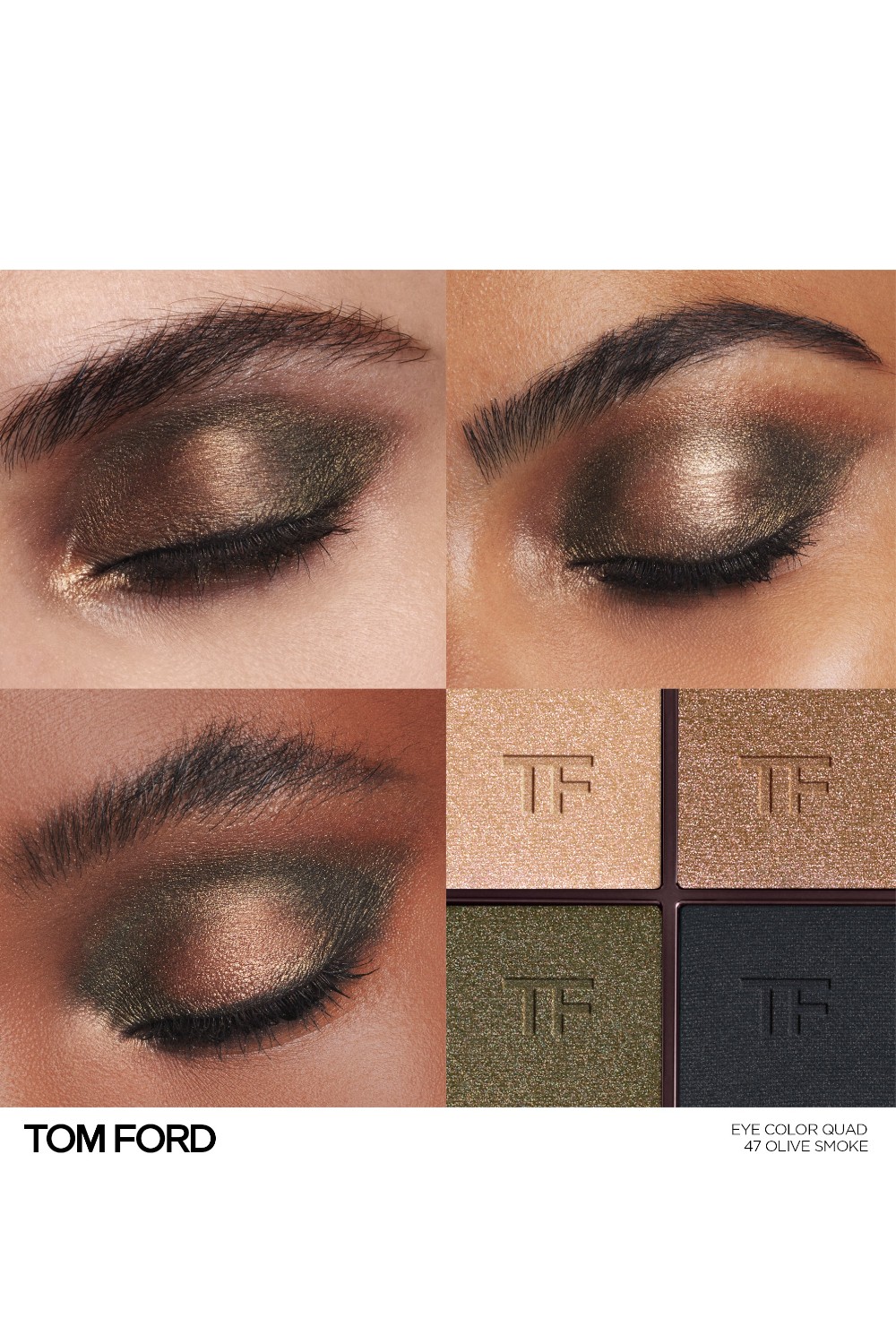 TOM FORD BEAUTY EYE COLOR QUAD CREME 47 Olive Smoke