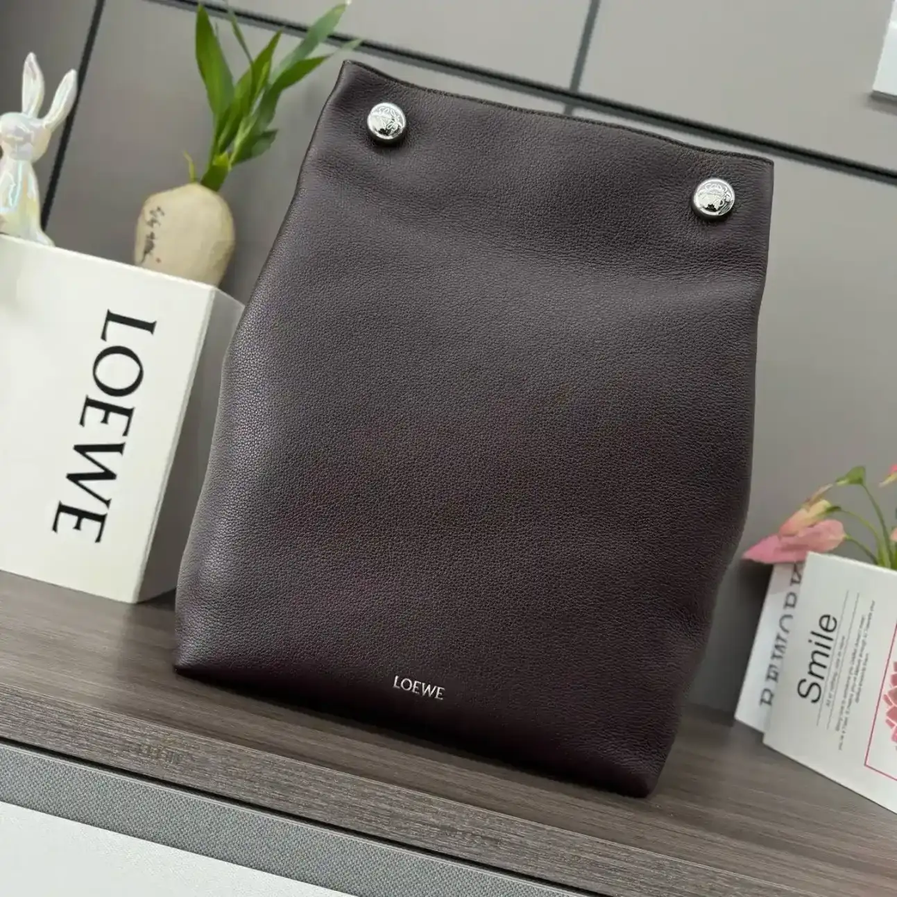 Loewe Grained Leather Hobo Bag product photo from LabelPicks