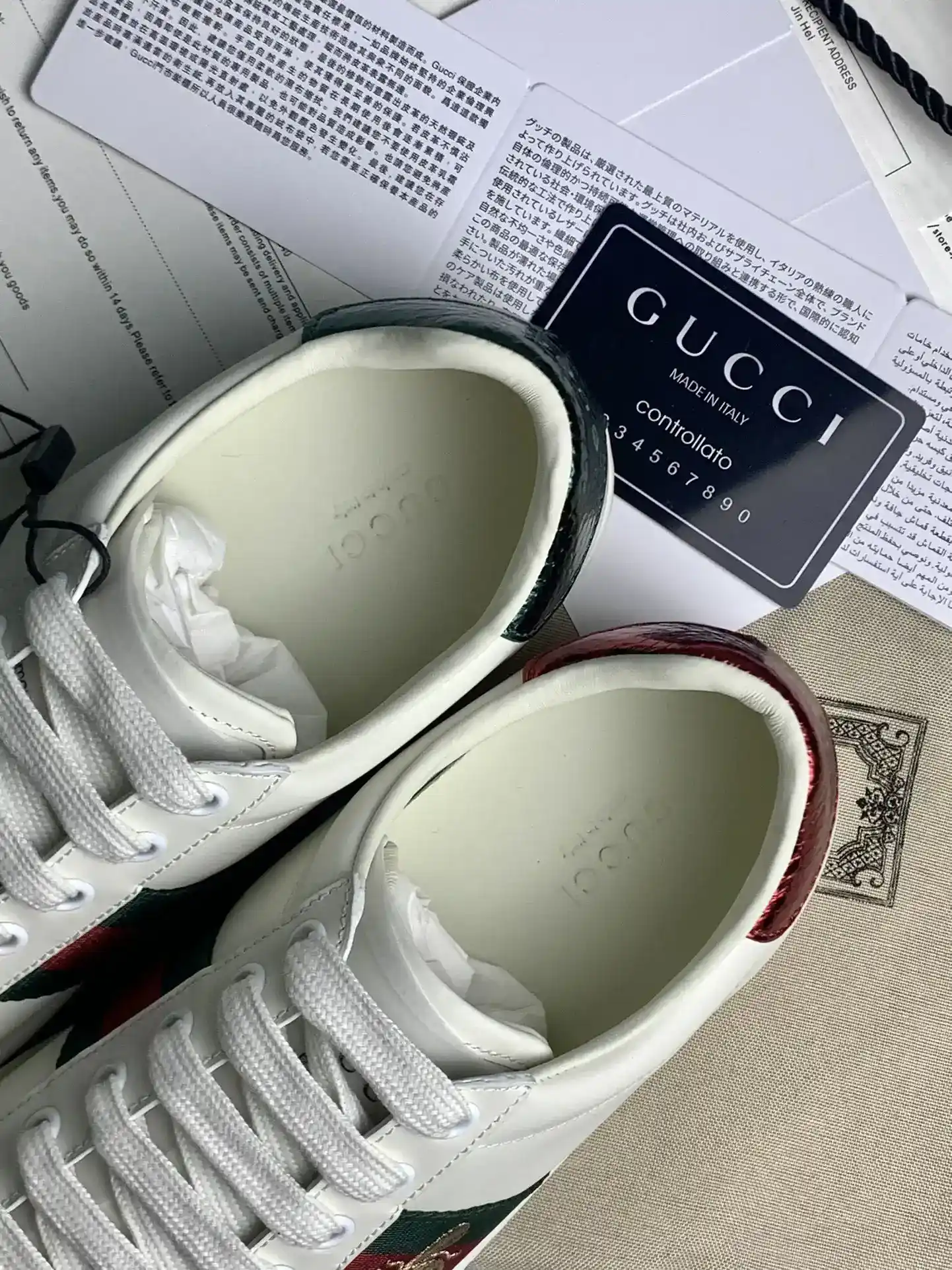Gucci Ace embroidered sneaker with bee product photo from LabelPicks