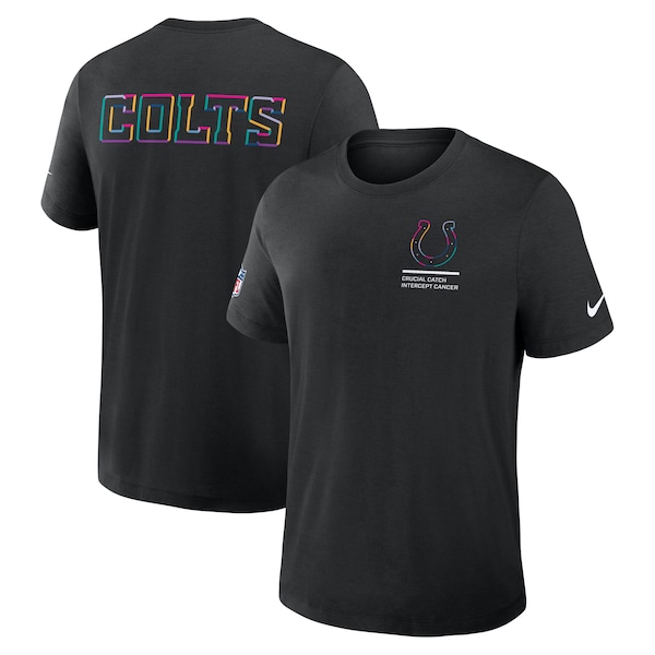 Indianapolis Colts Nike 2025 NFL Crucial Catch Tri-Blend Dri-FIT T-Shirt - Black