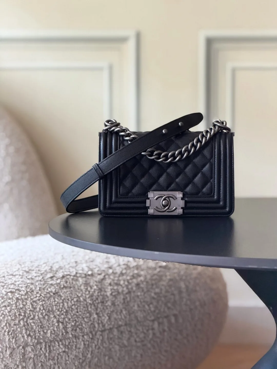 Chanel Black Quilted Leather Crossbody Bag product photo from LabelPicks
