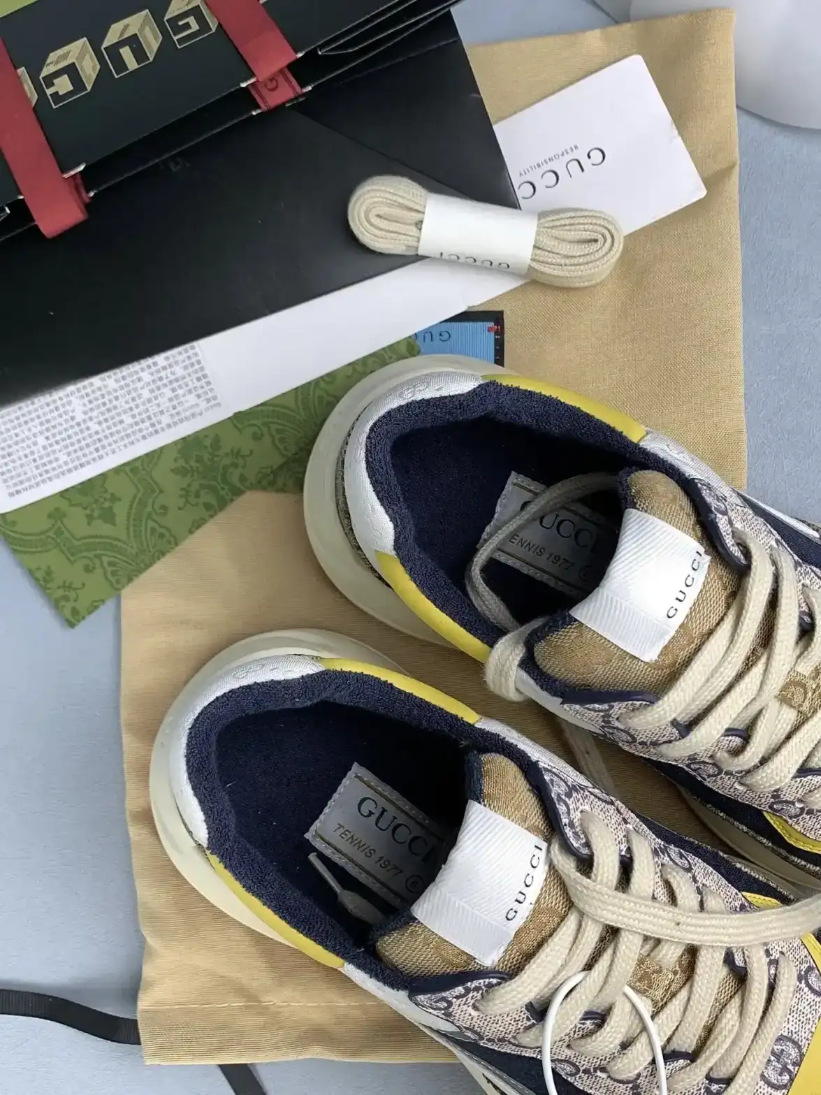 Gucci GG Rhyton sneaker product photo from LabelPicks