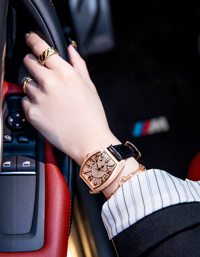Gold watch women's pure gold mechanical watch 2023 new women's watch