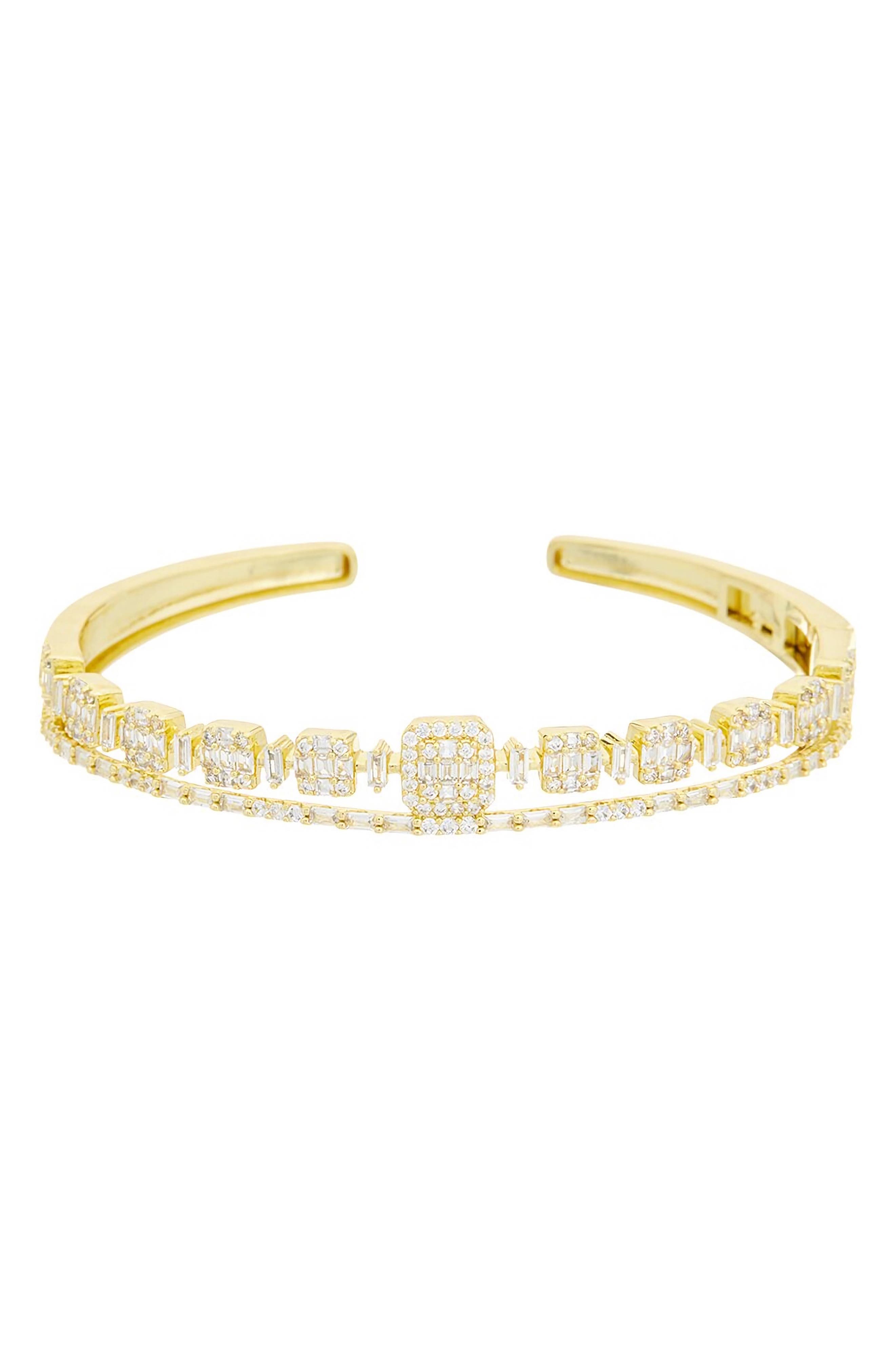 Juvell Cubic Zirconia Cuff Bracelet
