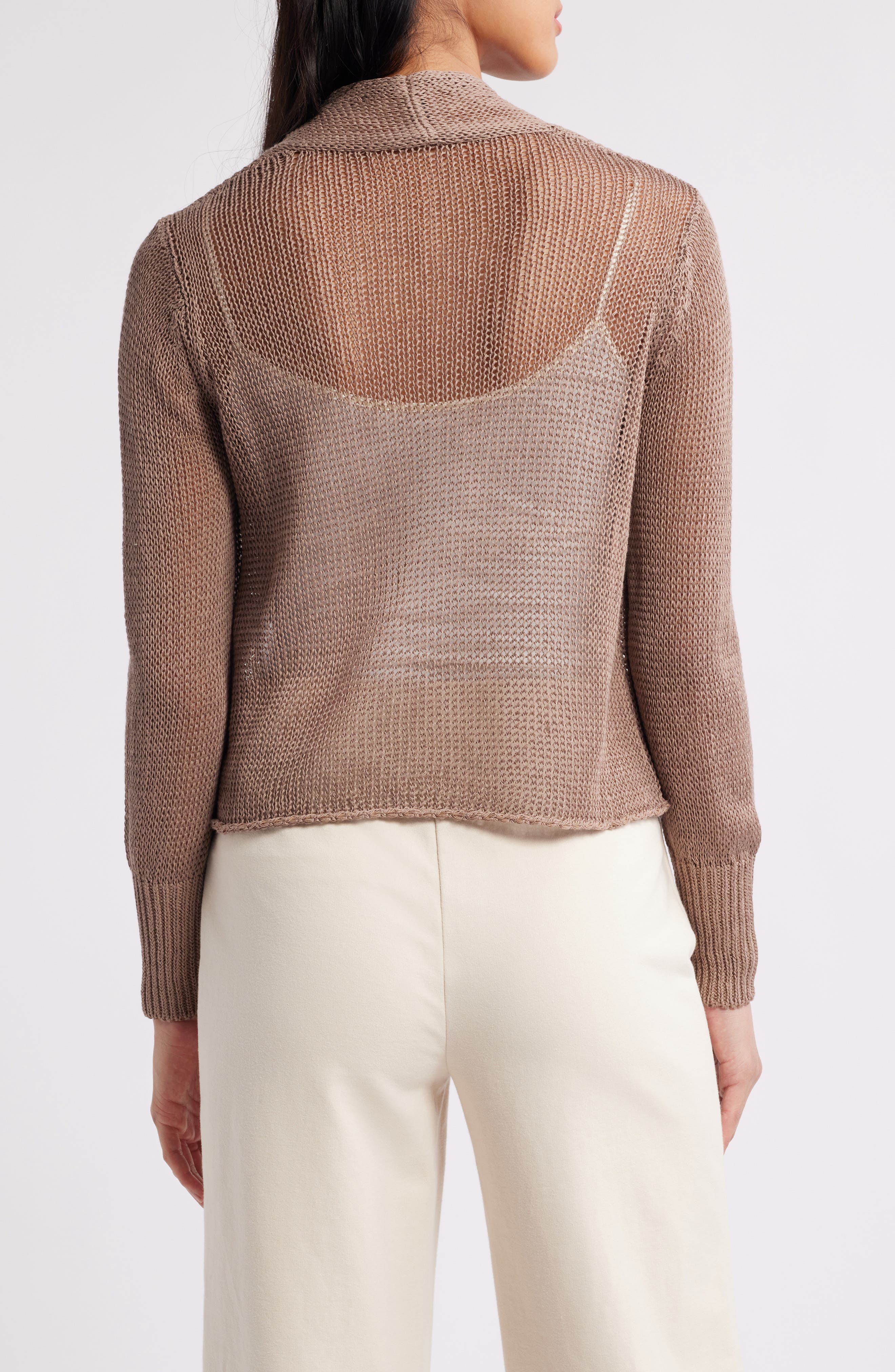 Eileen Fisher Organic Linen & Organic Cotton Cardigan