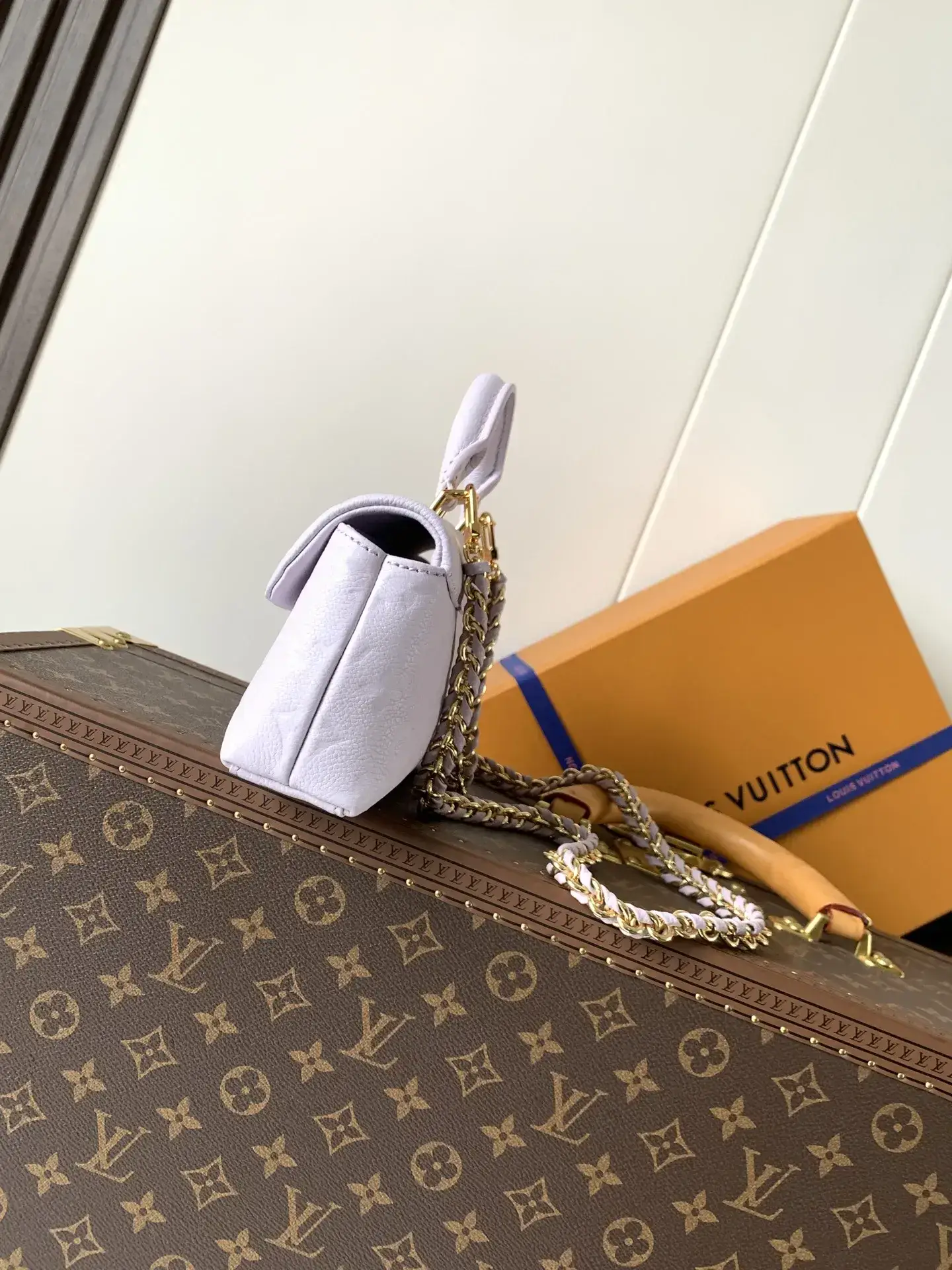 Louis Vuitton Blue Madeleine Calfskin Top Handle Bag product photo from LabelPicks