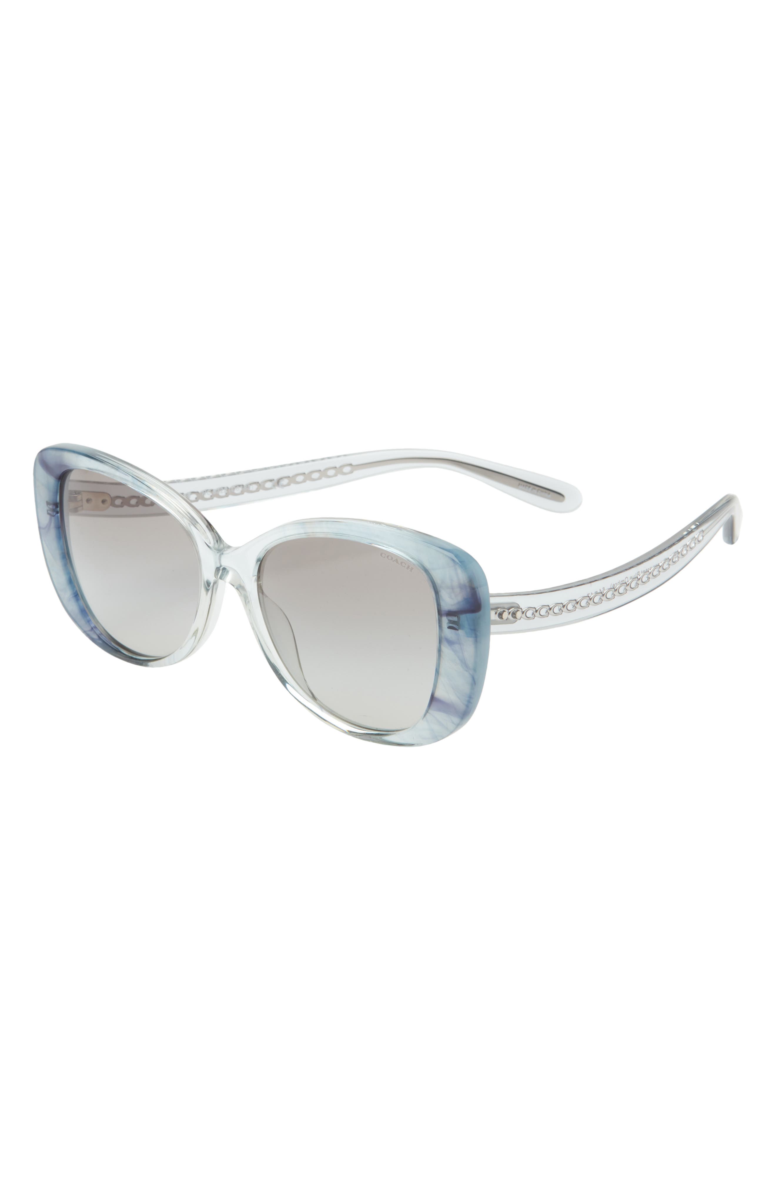 COACH 57mm Rectangle Sunglasses