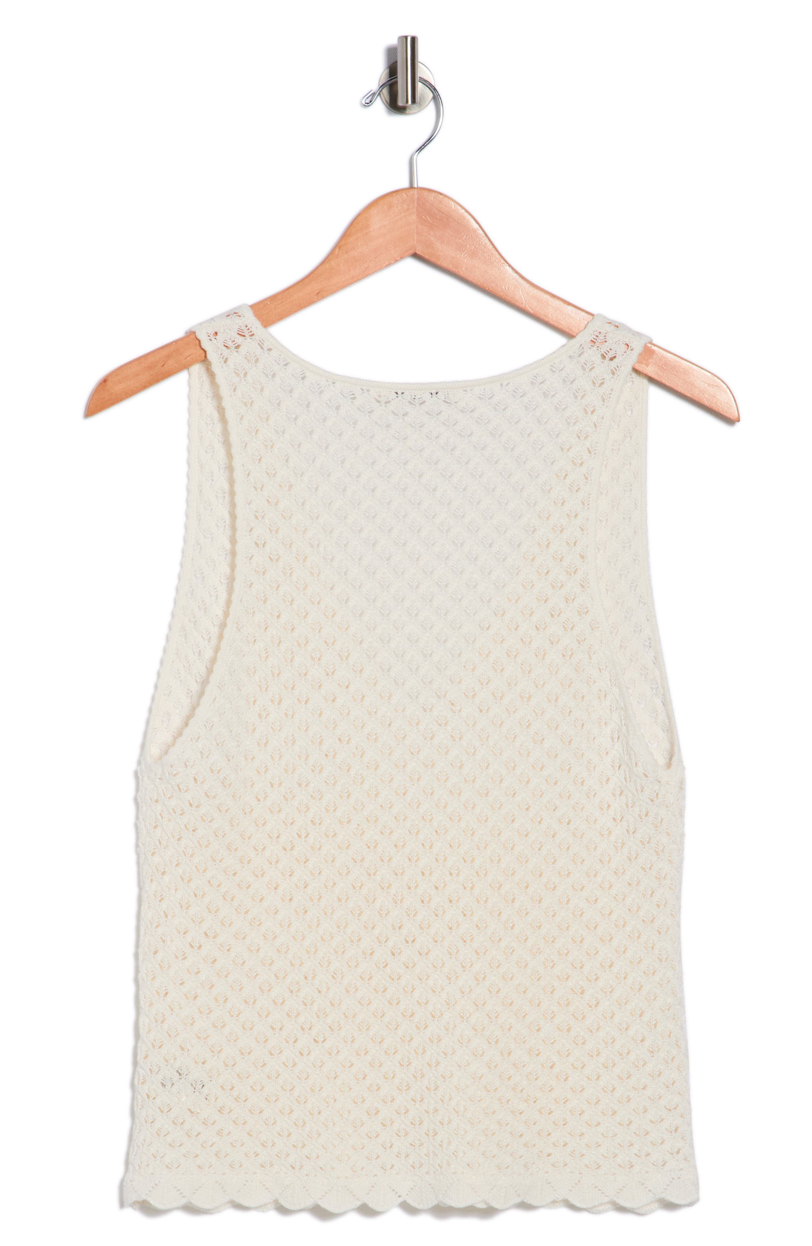 Alice + Olivia Annalise Pointelle Sweater Tank
