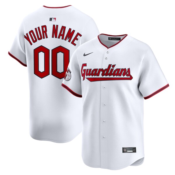 Cleveland Guardians Nike Youth Home Limited Custom Jersey - White