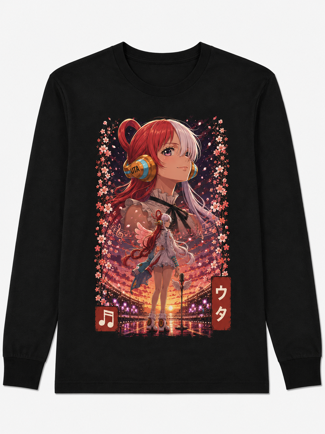 Remera Anime Uta One Piece Manga Corta