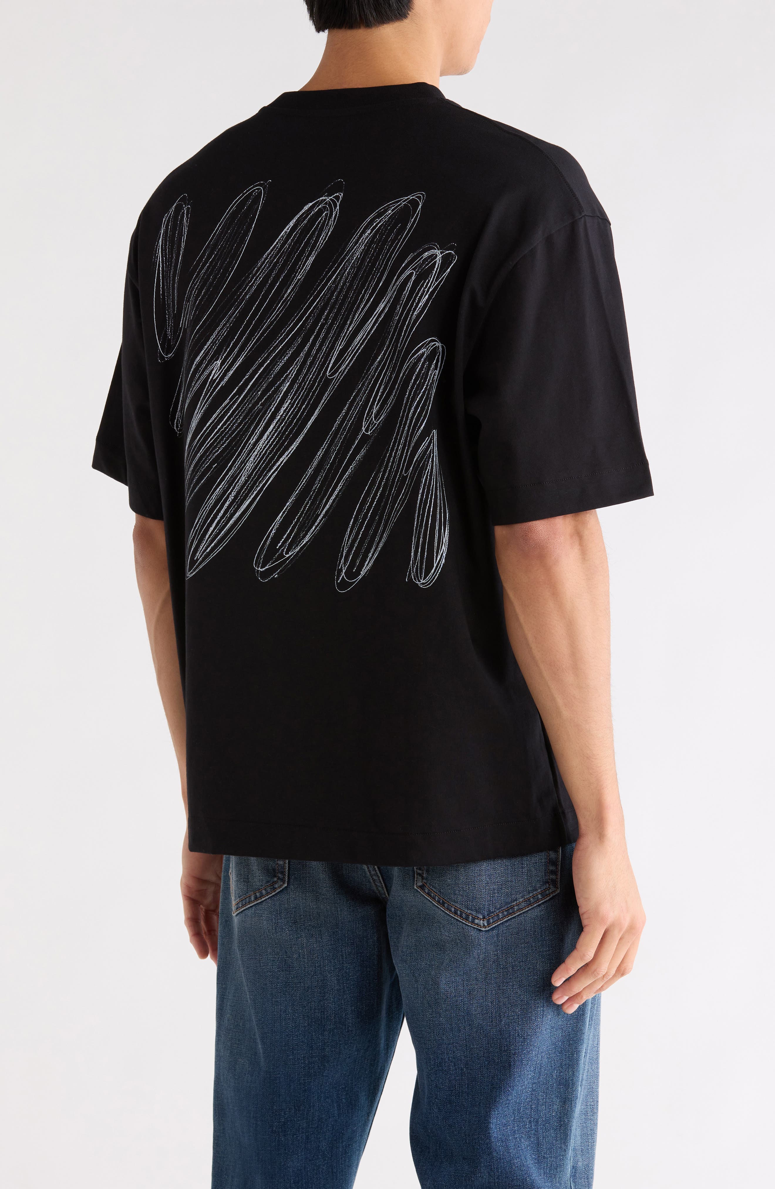 Off-White Scribble Diagonal Skate Graphic T-Shirt