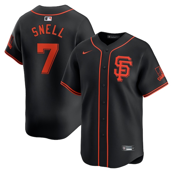 Blake Snell San Francisco Giants Nike Alternate Limited Jersey - Black/Cream/Gray