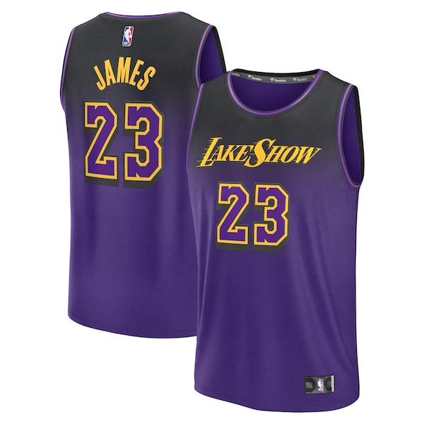 LeBron James Los Angeles Lakers  Youth 2024/25 Fast Break Player Jersey - City Edition - Purple