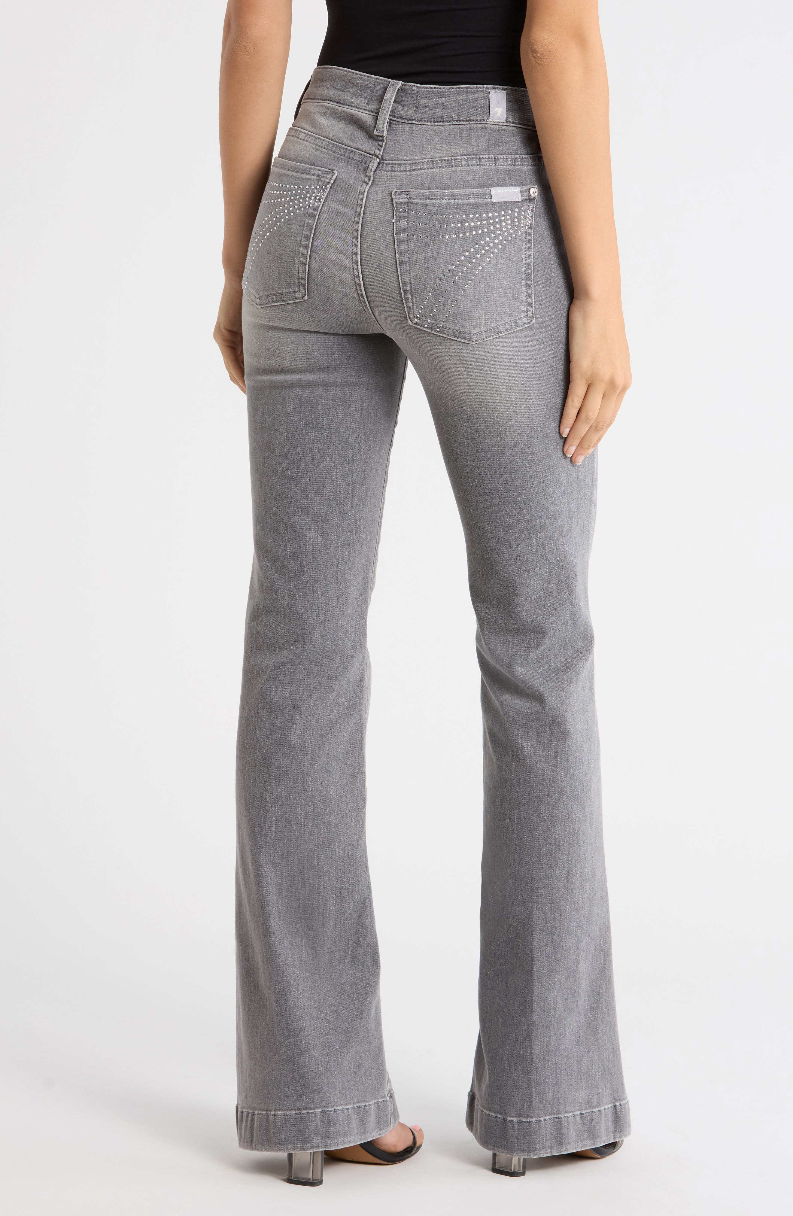 7 For All Mankind Dojo Mid Rise Flare Jeans