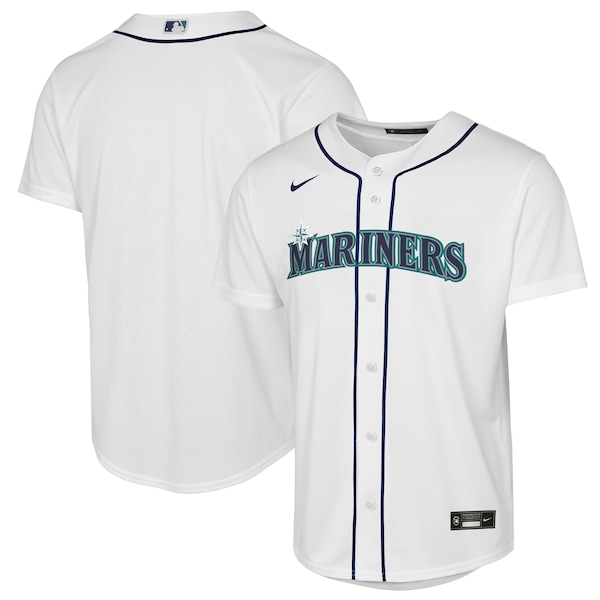 Youth Seattle Mariners  Nike White Home Replica Jersey