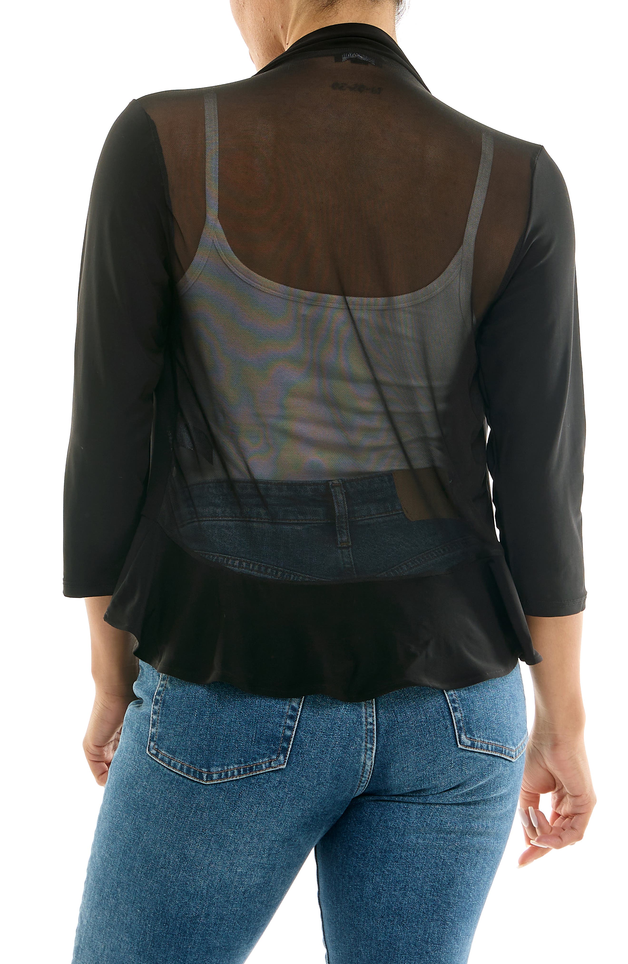Nina Leonard Chiffon Ruffle Bolero