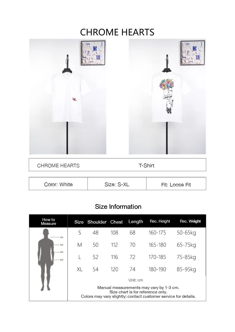 Chrome Hearts White Heart Graffiti T-Shirt product photo from LabelPicks