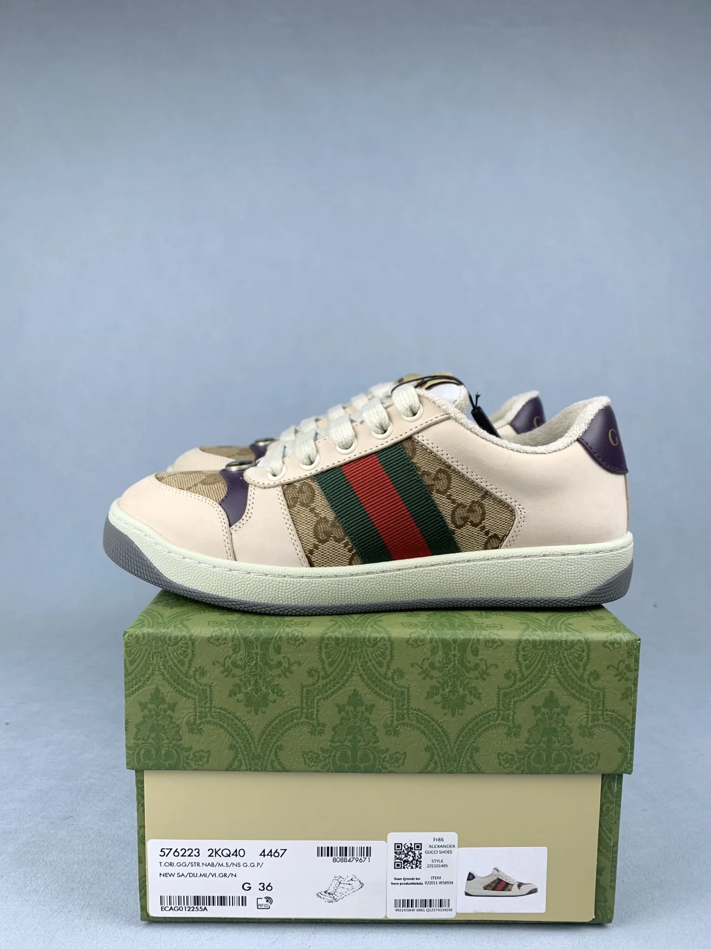 Gucci GG Screener sneaker product photo from LabelPicks