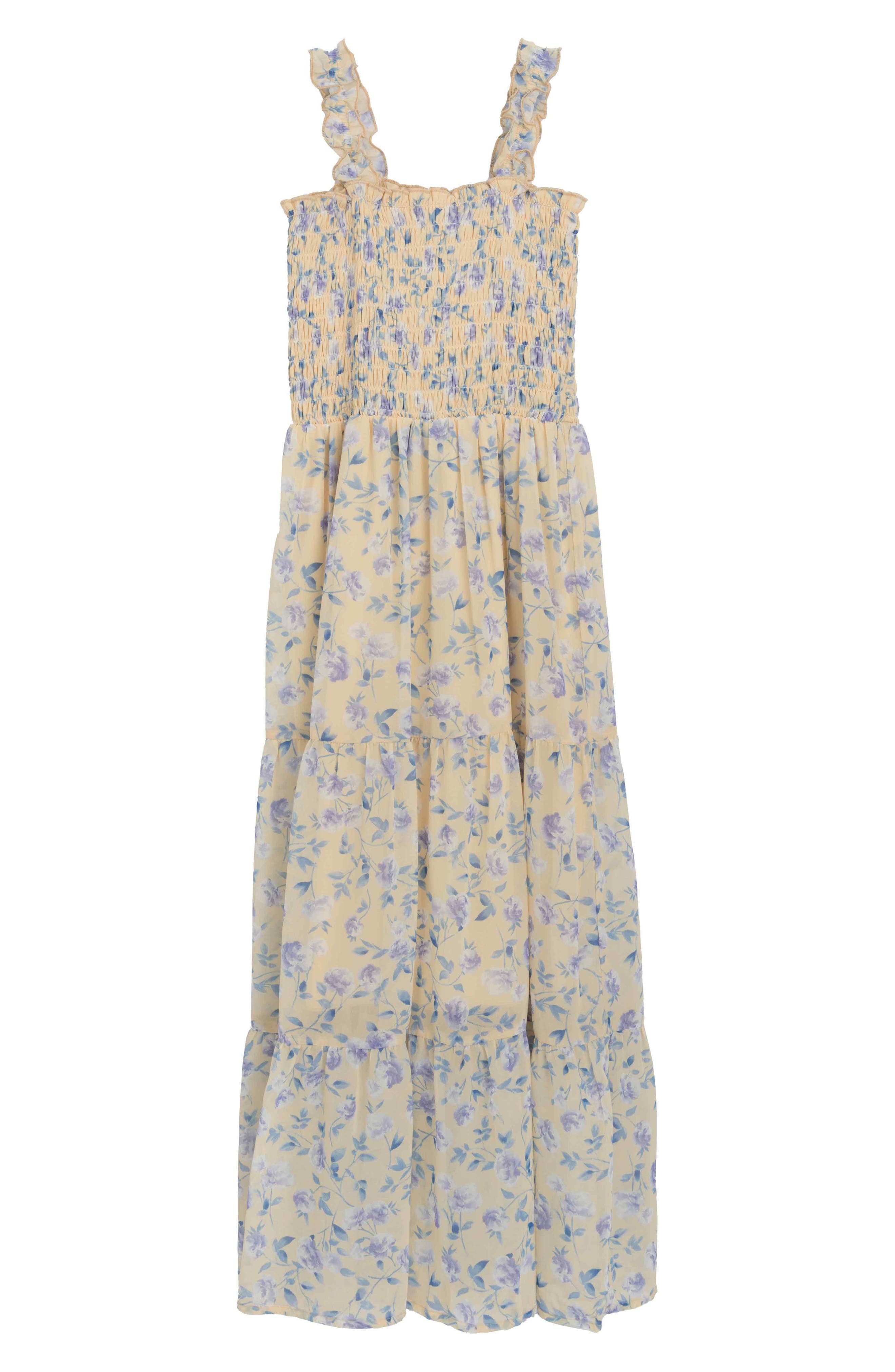 Speechless Kids' Smocked Maxi Dress & Purse Set